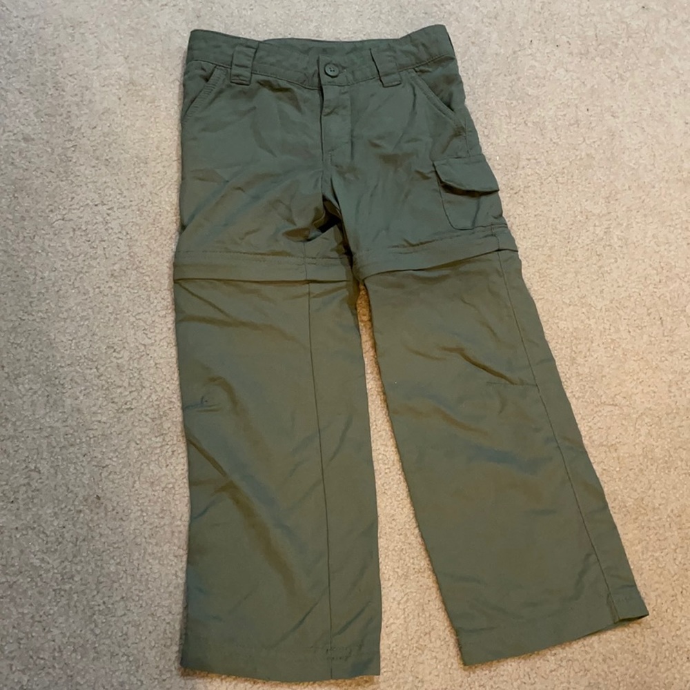 Columbia Olive Green Convertible Kids Cargo Pants